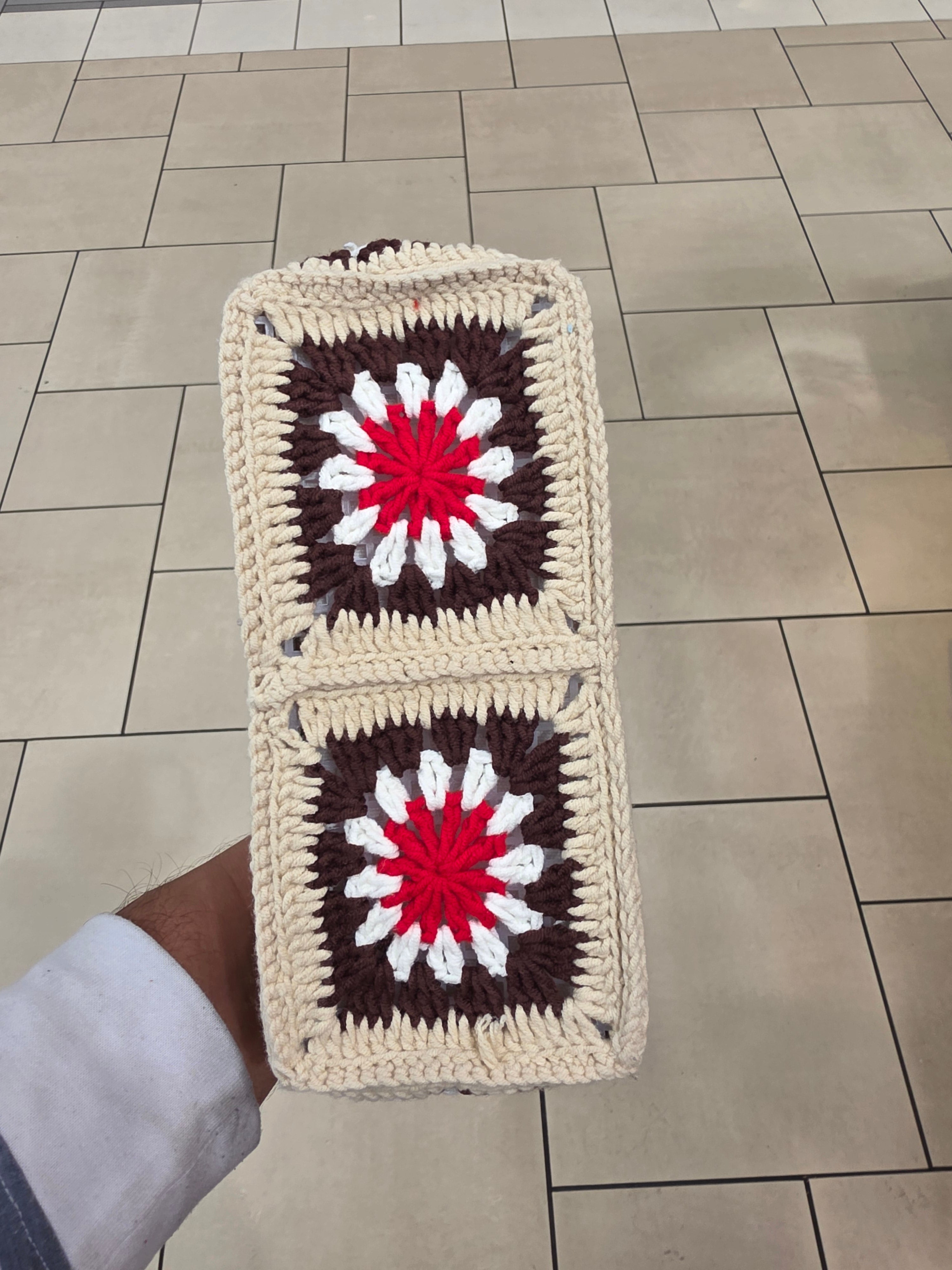 Icecream crochet purse