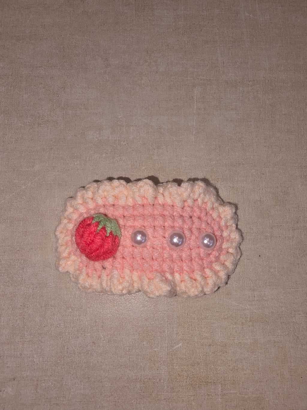 Pink hair clip [set of 3]