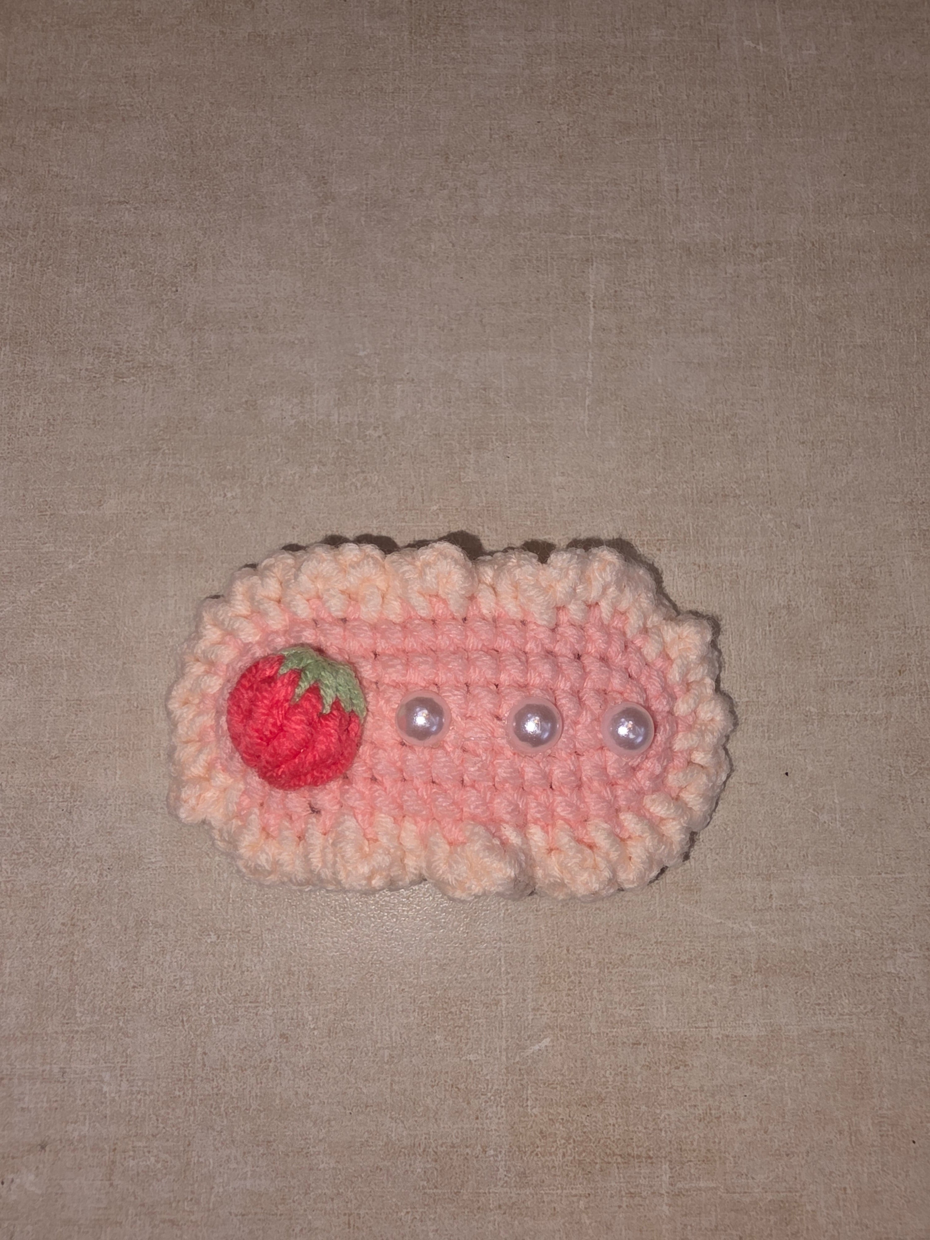 Pink hair clip [set of 3]