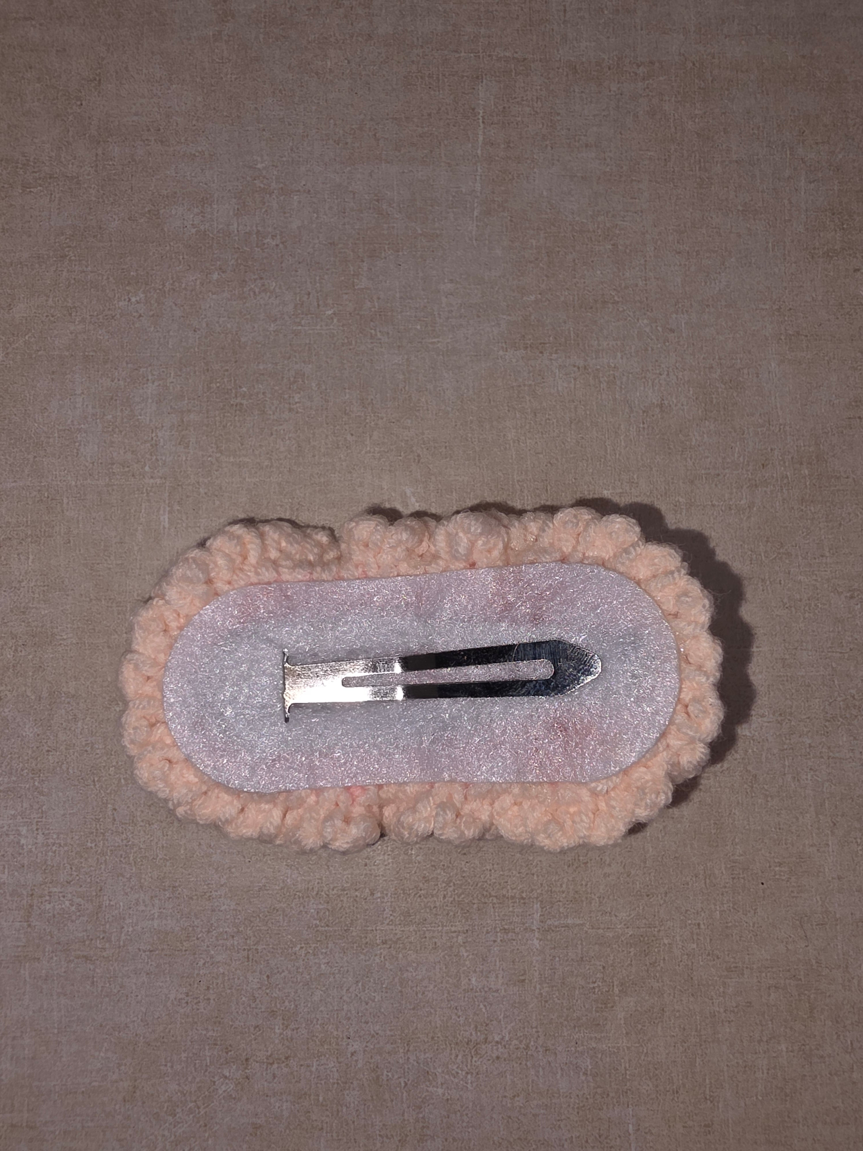 Pink hair clip [set of 3]