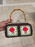 Mushroom crochet purse