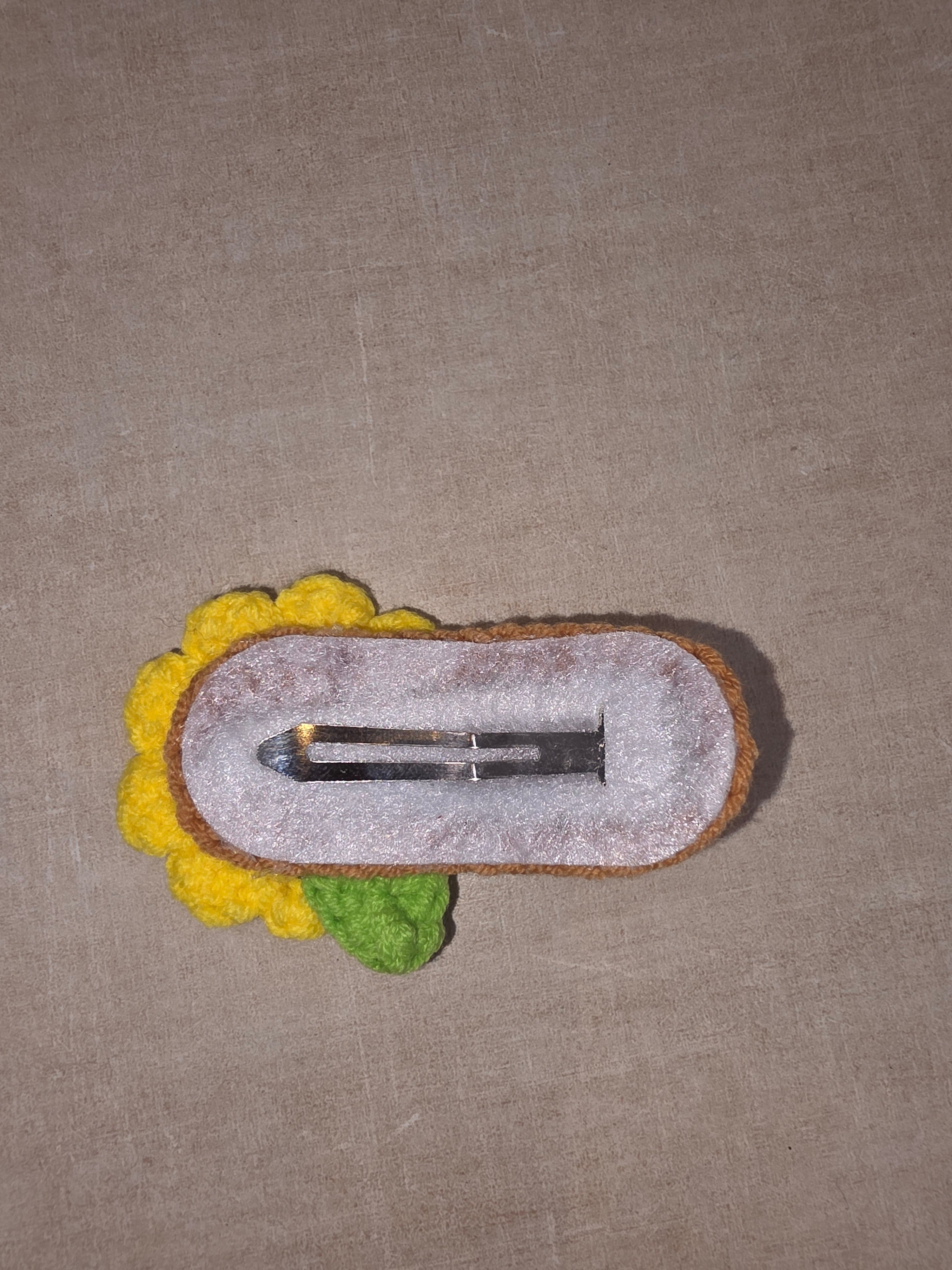 Sunflower hair clip [set of 3]