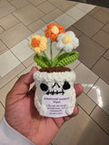 Crochet flower pot